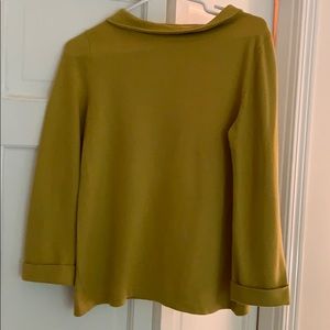 3/4 Sleeve cotton/cashmere sweater